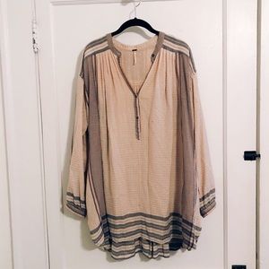 Free People Sparkle Plaid Tunic
